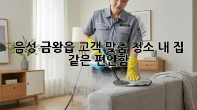 음성 금왕읍 고객 맞춤 청소: 내 집 같은 편안함